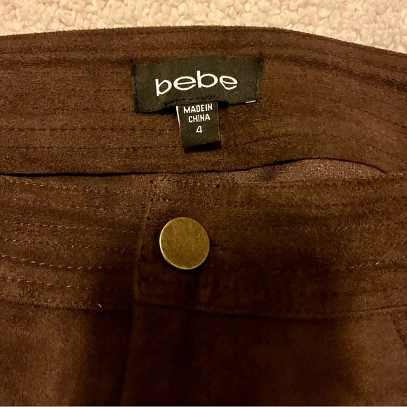 Bebe faux suede brown pants - Picture 8 of 9